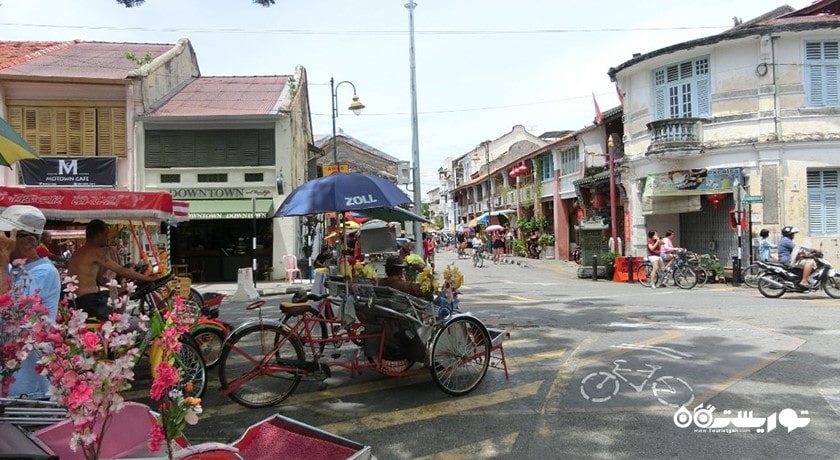 سرگرمی سواری با تریشاو در پنانگ شهر مالزی کشور پنانگ