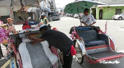 سرگرمی سواری با تریشاو در پنانگ شهر مالزی کشور پنانگ