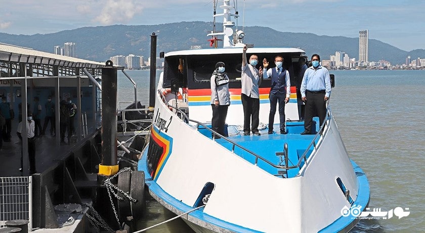 سرگرمی کشتی سواری در پنانگ شهر مالزی کشور پنانگ