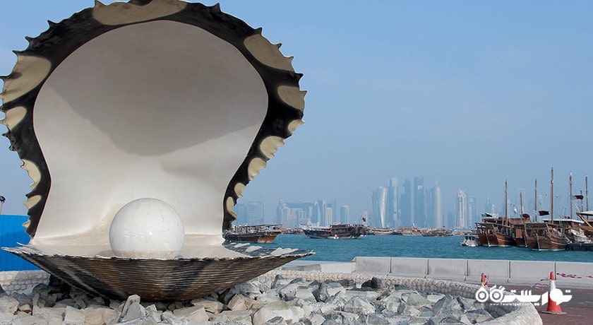  کورنیش در دوحه شهر قطر کشور دوحه