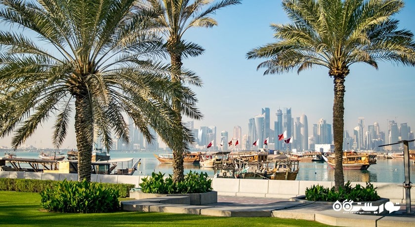  کورنیش در دوحه شهر قطر کشور دوحه