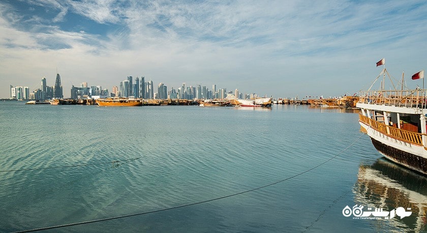 کورنیش در دوحه شهر قطر کشور دوحه