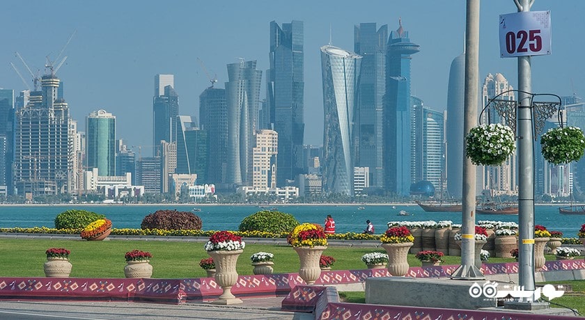  کورنیش در دوحه شهر قطر کشور دوحه
