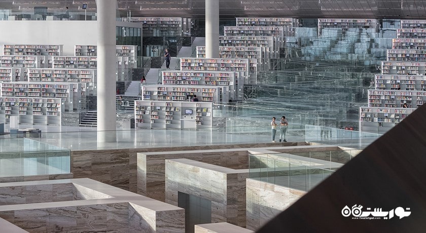  کتابخانه ملی قطر شهر قطر کشور دوحه