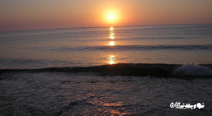 سرگرمی سفر دریایی غروب آفتاب شهر بلغارستان کشور وارنا