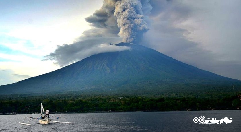  کوه آگونگ شهر اندونزی کشور بالی