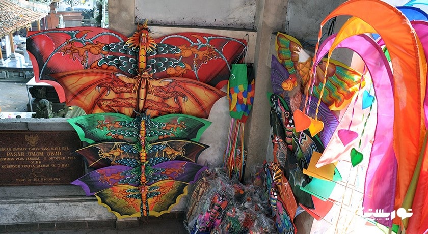 مرکز خرید بازار هنر اوبود شهر اندونزی کشور بالی