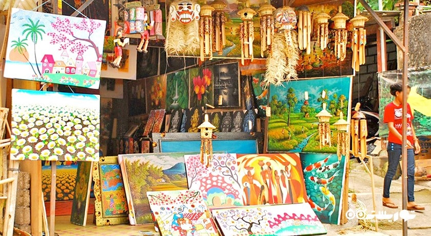 مرکز خرید مرکز صنایع دستی تگالالانگ شهر اندونزی کشور بالی