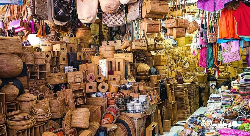 مرکز خرید بازار هنر سوکاواتی شهر اندونزی کشور بالی