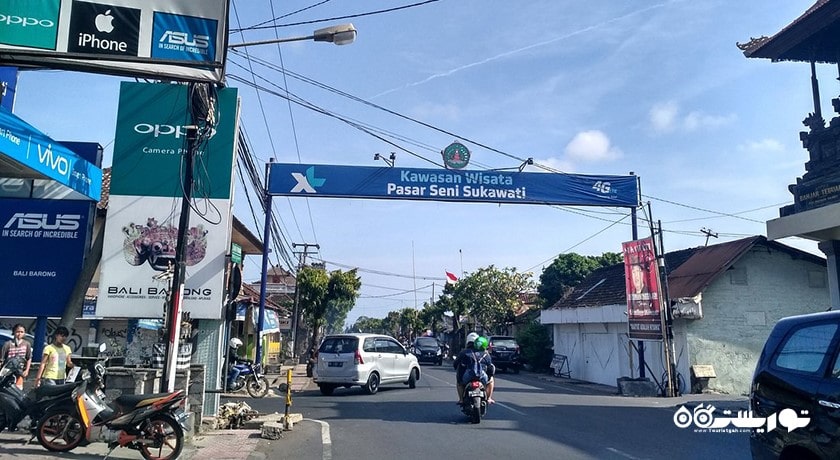 مرکز خرید بازار هنر سوکاواتی شهر اندونزی کشور بالی