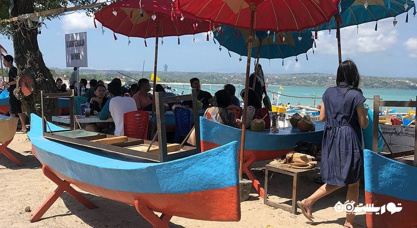 مرکز خرید بازار جیمباران شهر اندونزی کشور بالی