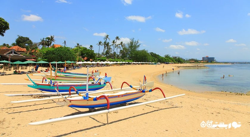 سرگرمی ساحل سانور شهر اندونزی کشور بالی