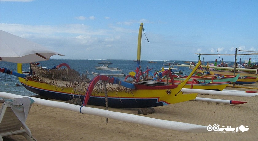 سرگرمی ساحل سانور شهر اندونزی کشور بالی