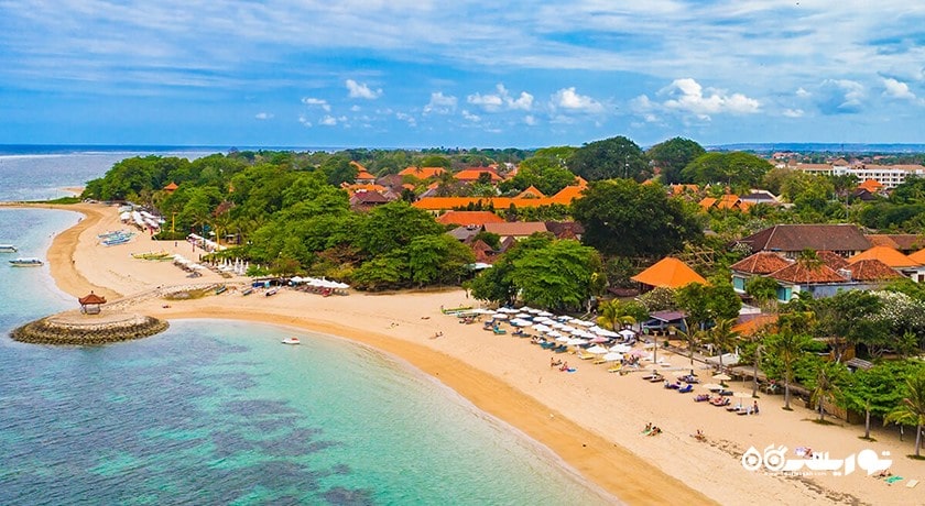 سرگرمی ساحل سانور شهر اندونزی کشور بالی