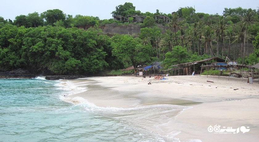 سرگرمی ساحل بیاس توگل در بالی شرقی شهر اندونزی کشور بالی