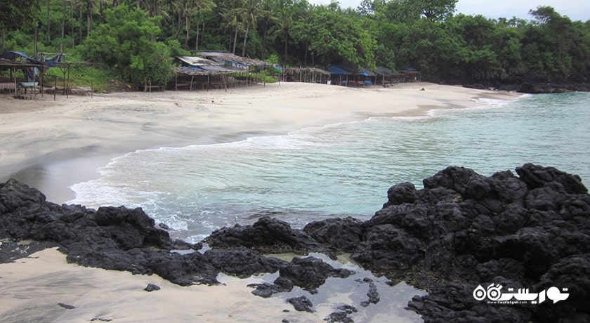 سرگرمی ساحل بیاس توگل در بالی شرقی شهر اندونزی کشور بالی