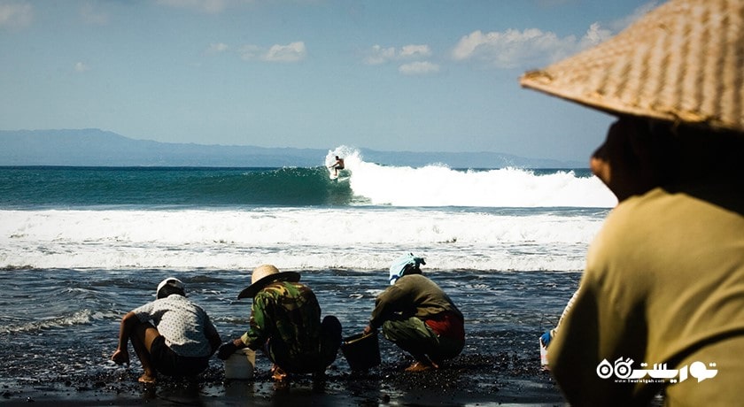 سرگرمی ساحل کراماس شهر اندونزی کشور بالی