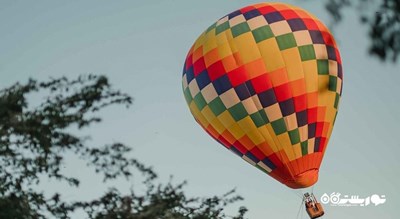 سرگرمی بالون سواری بر فراز اوبود شهر اندونزی کشور بالی