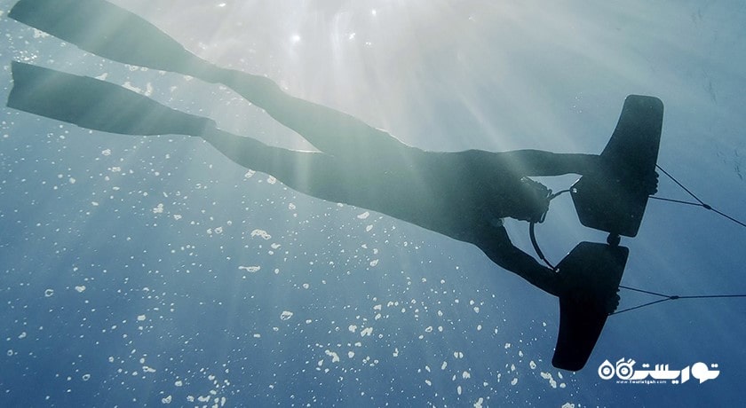 سرگرمی ساب وینگ در بالی شهر اندونزی کشور بالی