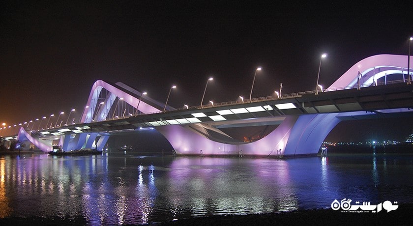  پل شیخ زاید شهر امارات متحده عربی کشور ابوظبی