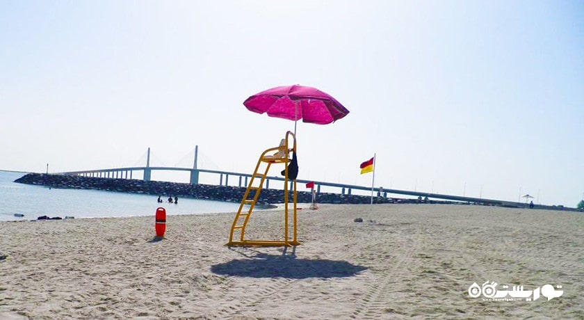 سرگرمی ساحل البطین شهر امارات متحده عربی کشور ابوظبی