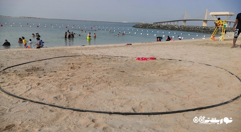 سرگرمی ساحل البطین شهر امارات متحده عربی کشور ابوظبی