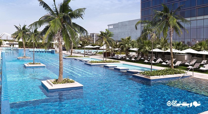 سرگرمی ساحل فیرمونت باب البحر شهر امارات متحده عربی کشور ابوظبی