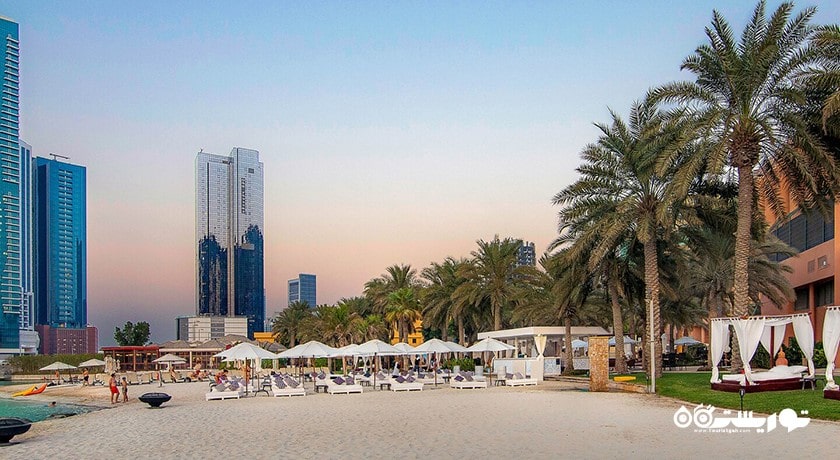 سرگرمی ساحل تفرجگاه شرایتون شهر امارات متحده عربی کشور ابوظبی