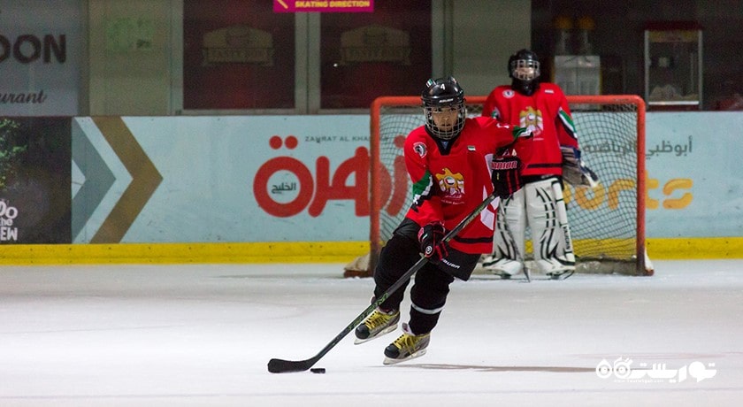 سرگرمی پیست یخی ابوظبی شهر امارات متحده عربی کشور ابوظبی