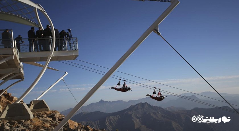 سرگرمی زیپ لاین ابوظبی شهر امارات متحده عربی کشور ابوظبی