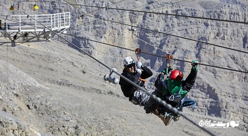 سرگرمی زیپ لاین ابوظبی شهر امارات متحده عربی کشور ابوظبی