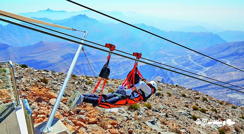 سرگرمی زیپ لاین ابوظبی شهر امارات متحده عربی کشور ابوظبی