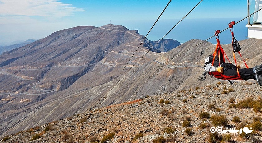 سرگرمی زیپ لاین ابوظبی شهر امارات متحده عربی کشور ابوظبی