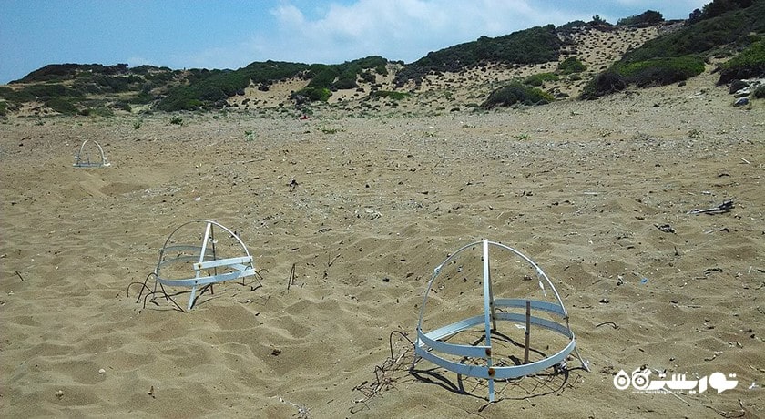 سرگرمی ساحل لاکپشت آلاگادی شهر قبرس شمالی کشور نیکوزیای شمالی