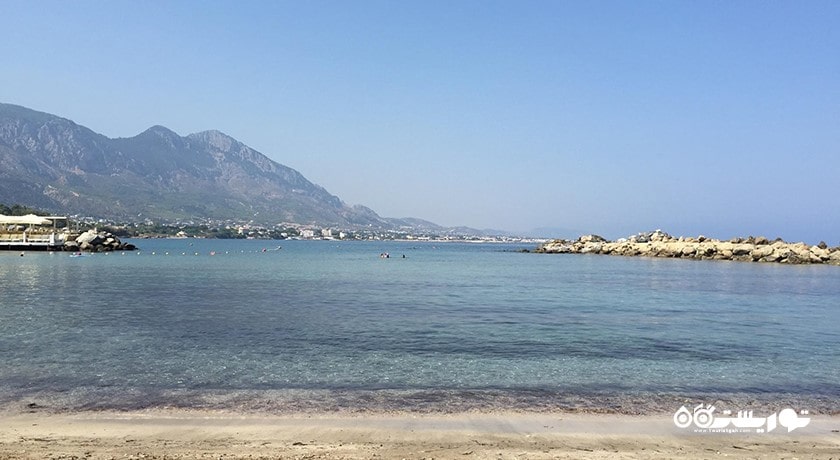 سرگرمی ساحل کاملوت شهر قبرس شمالی کشور نیکوزیای شمالی