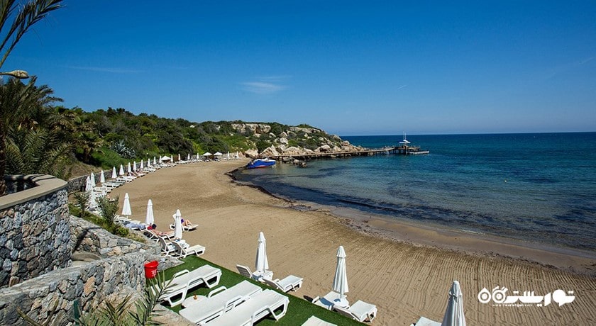 سرگرمی ساحل دنیز کیزی شهر قبرس شمالی کشور نیکوزیای شمالی