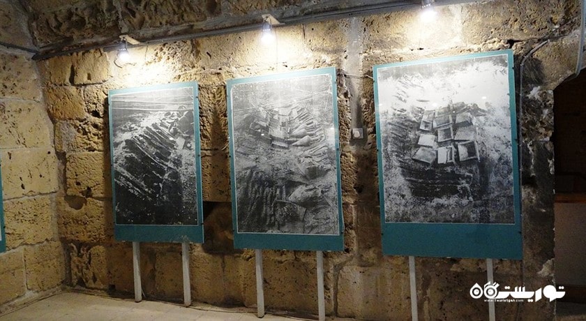  موزه کشتی باستانی غرق شدع در کرنیا شهر قبرس شمالی کشور نیکوزیای شمالی