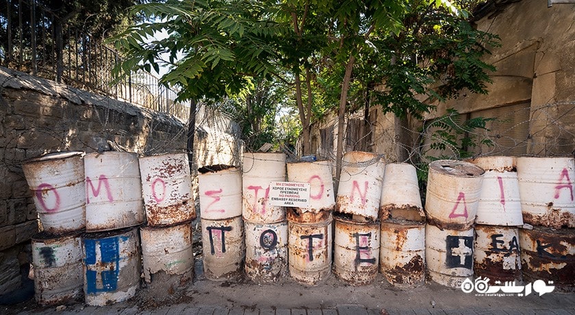  خط سبز در نیکوزیای شمالی شهر قبرس شمالی کشور نیکوزیای شمالی