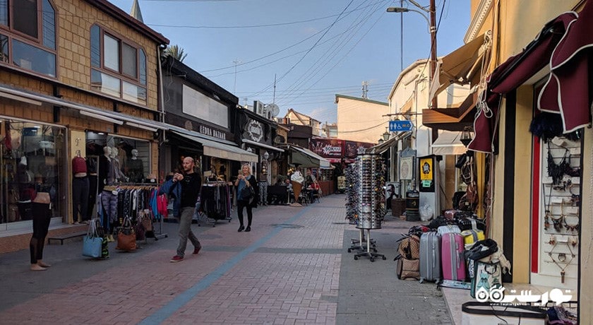  خیابان های قدیمی در نیکوزیای شمالی شهر قبرس شمالی کشور نیکوزیای شمالی