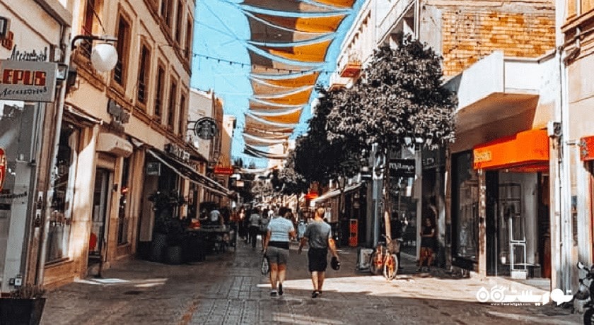  خیابان های قدیمی در نیکوزیای شمالی شهر قبرس شمالی کشور نیکوزیای شمالی