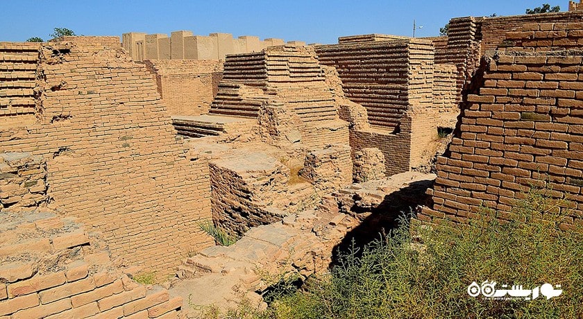  ویرانه های بابل شهر عراق کشور کربلا