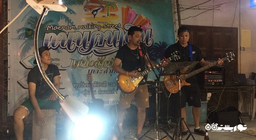 مرکز خرید بازارهای شبانه کو سامویی شهر تایلند کشور کو سامویی