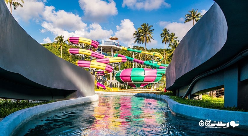 سرگرمی پارک آبی فیل صورتی سامویی شهر تایلند کشور کو سامویی