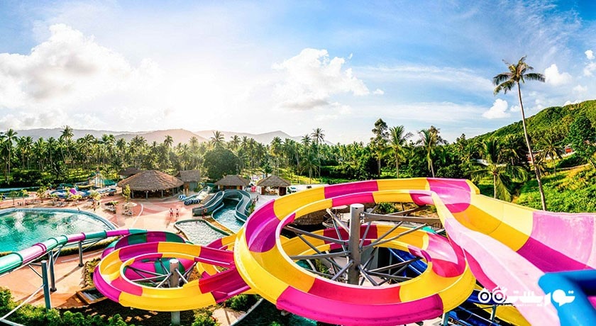 سرگرمی پارک آبی فیل صورتی سامویی شهر تایلند کشور کو سامویی