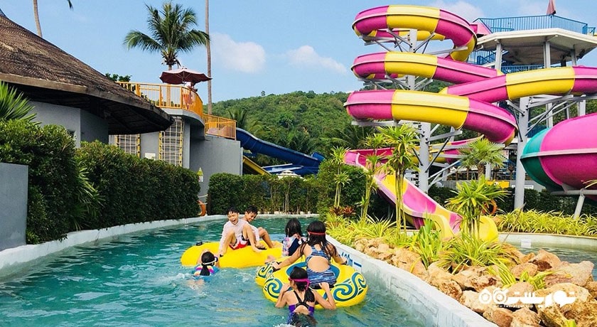 سرگرمی پارک آبی فیل صورتی سامویی شهر تایلند کشور کو سامویی