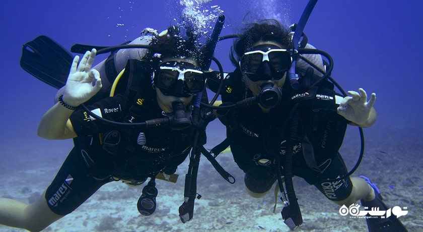 سرگرمی غواصی در کو تائو شهر تایلند کشور کو سامویی