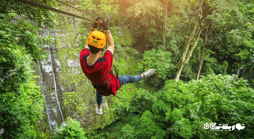 زیپ لاین در کوسامویی -  شهر کو سامویی