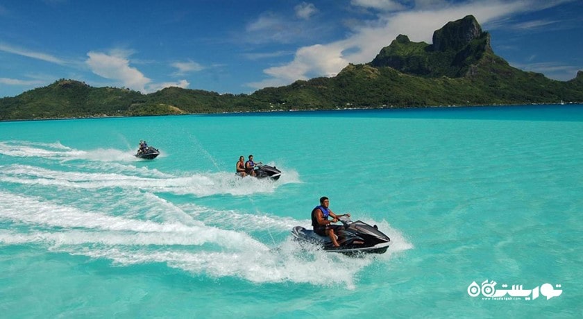 سرگرمی جت اسکی در کوسامویی شهر تایلند کشور کو سامویی