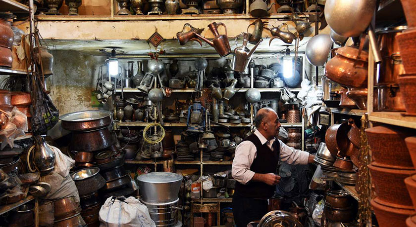  بازار مسگرهای شیراز شهر فارس استان شیراز