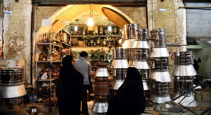  بازار مسگرهای شیراز شهر فارس استان شیراز